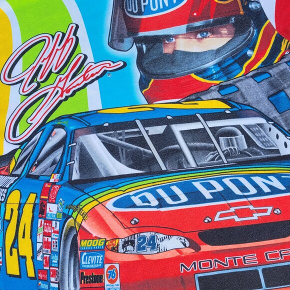 RARE Grail Jeff Gordon NASCAR Racing T-Shirt, All-Over Print, Size XL - Picture 7 of 15